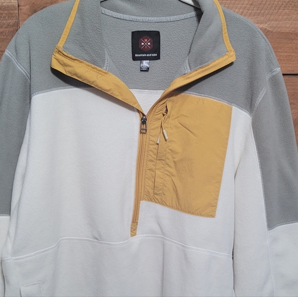 Mountain & Isles Color Block 1/2 Zip Soft Fleece Jacket Men's Size Large - Picture 4 of 15